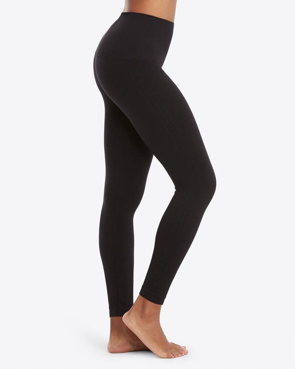 SPANX Look At Me Now Seamless Leggings Black LG NWT FL3515